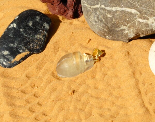 pendente tektite e oro SCARABEO